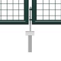 Green steel garden gate 400x100 cm by vidaXL, garden gates - Ref: Foro24-144311, Price: 453,62 €, Discount: %