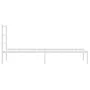 Estructura de cama de metal con cabecero blanco 75x190 cm de , Camas y somieres - Ref: Foro24-355404, Precio: 55,60 €, Descue...