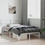 Bettgestell aus Metall mit weißem Kopfteil 120x200 cm von , Betten und Lattenroste - Ref: Foro24-355412, Preis: 81,95 €, Raba...