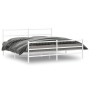 Estructura cama metal con cabecero y estribo blanco 193x203 cm de , Camas y somieres - Ref: Foro24-355438, Precio: 119,06 €, ...