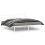 Metallbettgestell mit weißem Kopfteil 183x213 cm von , Betten und Lattenroste - Ref: Foro24-355419, Preis: 88,74 €, Rabatt: %