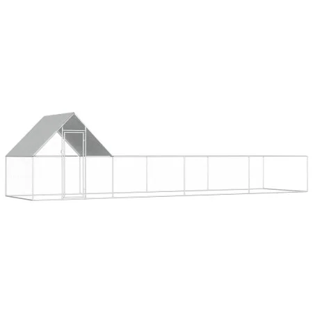 Hühnerstall aus verzinktem Stahl 8x2x2 m von vidaXL, Käfige und Lebensräume für Kleintiere - Ref: Foro24-144558, Preis: 247,2...