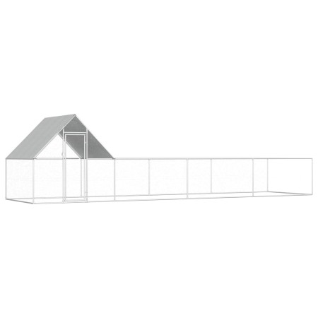 Hühnerstall aus verzinktem Stahl 8x2x2 m von vidaXL, Käfige und Lebensräume für Kleintiere - Ref: Foro24-144558, Preis: 249,5...
