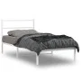 Metallbettgestell mit weißem Kopfteil 107x203 cm von , Betten und Lattenroste - Ref: Foro24-355410, Preis: 65,91 €, Rabatt: %