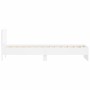 Weißes Holzwerkstoffbett mit Kopfteil 90x190 cm von , Betten und Lattenroste - Ref: Foro24-838652, Preis: 129,18 €, Rabatt: %