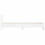 White engineered wood bed with headboard 90x190 cm by , Beds and slatted bases - Ref: Foro24-838652, Price: 129,18 €, Discoun...