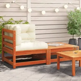 Equine garden sofa with cushions and footrest by , Modular outdoor sofas - Ref: Foro24-838114, Price: 136,22 €, Discount: %