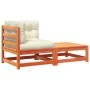 Pferde-Gartensofa mit Kissen und Fußstütze von , Modulare Sofas für den Außenbereich - Ref: Foro24-838114, Preis: 136,22 €, R...