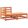 Equine garden sofa with cushions and footrest by , Modular outdoor sofas - Ref: Foro24-838114, Price: 137,44 €, Discount: %