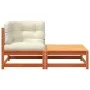 Pferde-Gartensofa mit Kissen und Fußstütze von , Modulare Sofas für den Außenbereich - Ref: Foro24-838114, Preis: 136,22 €, R...