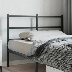 Kopfteil aus schwarzem Metall, 120 cm von , Kopf- und Fußteile - Ref: Foro24-355396, Preis: 25,24 €, Rabatt: %