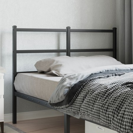 Kopfteil aus schwarzem Metall, 120 cm von , Kopf- und Fußteile - Ref: Foro24-355396, Preis: 25,60 €, Rabatt: %