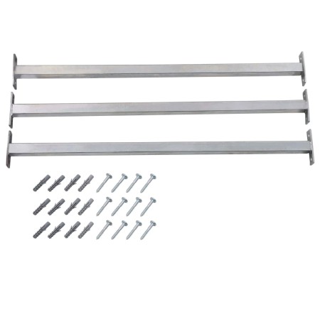 Verstellbare Fenstersicherheitsstangen, 3 Stück, 710–1200 mm von vidaXL, Windows - Ref: Foro24-144516, Preis: 40,49 €, Rabatt: %