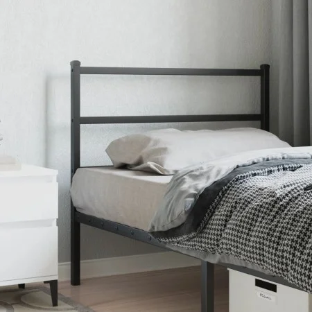 Kopfteil aus schwarzem Metall, 100 cm von , Kopf- und Fußteile - Ref: Foro24-355394, Preis: 21,01 €, Rabatt: %