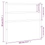 Kopfteil aus schwarzem Metall, 100 cm von , Kopf- und Fußteile - Ref: Foro24-355394, Preis: 21,26 €, Rabatt: %