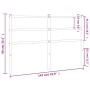 Kopfteil aus weißem Metall, 135 cm von , Kopf- und Fußteile - Ref: Foro24-355446, Preis: 30,46 €, Rabatt: %