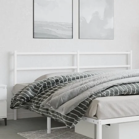Kopfteil aus weißem Metall, 200 cm von , Kopf- und Fußteile - Ref: Foro24-355452, Preis: 31,77 €, Rabatt: %