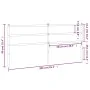Kopfteil aus weißem Metall, 200 cm von , Kopf- und Fußteile - Ref: Foro24-355452, Preis: 31,77 €, Rabatt: %