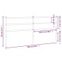 Kopfteil aus weißem Metall, 200 cm von , Kopf- und Fußteile - Ref: Foro24-355452, Preis: 32,26 €, Rabatt: %