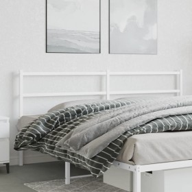 Kopfteil aus weißem Metall, 180 cm von , Kopf- und Fußteile - Ref: Foro24-355450, Preis: 29,17 €, Rabatt: %