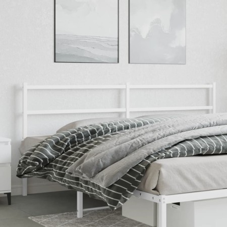 Cabecero de metal blanco 180 cm de , Cabeceros y pies de cama - Ref: Foro24-355450, Precio: 29,17 €, Descuento: %