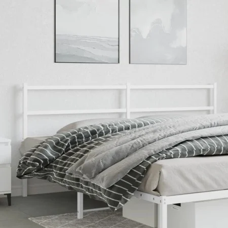 Kopfteil aus weißem Metall, 180 cm von , Kopf- und Fußteile - Ref: Foro24-355450, Preis: 28,77 €, Rabatt: %