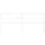 Cabecero de metal blanco 180 cm de , Cabeceros y pies de cama - Ref: Foro24-355450, Precio: 29,17 €, Descuento: %