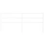 Cabecero de metal blanco 180 cm de , Cabeceros y pies de cama - Ref: Foro24-355450, Precio: 28,77 €, Descuento: %
