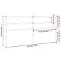 Kopfteil aus weißem Metall, 180 cm von , Kopf- und Fußteile - Ref: Foro24-355450, Preis: 28,77 €, Rabatt: %