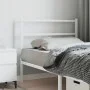 White metal headboard 107 cm by , Headboards and footboards - Ref: Foro24-355444, Price: 21,39 €, Discount: %