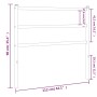 Cabecero de metal blanco 107 cm de , Cabeceros y pies de cama - Ref: Foro24-355444, Precio: 21,67 €, Descuento: %