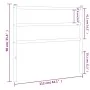 Kopfteil aus weißem Metall, 107 cm von , Kopf- und Fußteile - Ref: Foro24-355444, Preis: 21,39 €, Rabatt: %