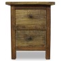 Mesita de noche de madera maciza reciclada 40x30x51 cm | Foro24.es | Tu tienda online para hogar, jardín y más Foro24.es