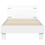 Bettgestell mit Kopfteil und weißen LED-Leuchten 90x190 cm von , Betten und Lattenroste - Ref: Foro24-838743, Preis: 97,96 €,...