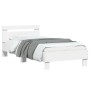 Bettgestell mit Kopfteil und weißen LED-Leuchten 90x200 cm von , Betten und Lattenroste - Ref: Foro24-838715, Preis: 113,46 €...