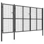 Anthracite gray steel garden gate 400x150 cm by vidaXL, garden gates - Ref: Foro24-144331, Price: 543,05 €, Discount: %