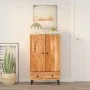 High sideboard solid acacia wood 60x33x100 cm by , Sideboards - Ref: Foro24-356885, Price: 172,16 €, Discount: %
