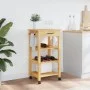 MONZA Küchenwagen aus massivem Kiefernholz 48x40x90 cm von , Küchen- und Speisewagen - Ref: Foro24-376079, Preis: 106,65 €, R...