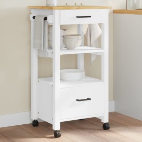 MONZA kitchen cart solid pine wood 48x40x90 cm by , Kitchen and dining carts - Ref: Foro24-376087, Price: 125,88 €, Discount: %
