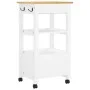 MONZA kitchen cart solid pine wood 48x40x90 cm by , Kitchen and dining carts - Ref: Foro24-376087, Price: 123,40 €, Discount: %