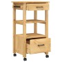 Carrito de cocina MONZA madera maciza de pino 48x40x90 cm de , Carros de cocina y comedor - Ref: Foro24-376085, Precio: 120,0...