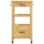Carrito de cocina MONZA madera maciza de pino 48x40x90 cm de , Carros de cocina y comedor - Ref: Foro24-376085, Precio: 120,0...