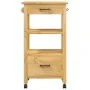 MONZA Küchenwagen aus massivem Kiefernholz 48x40x90 cm von , Küchen- und Speisewagen - Ref: Foro24-376085, Preis: 117,59 €, R...