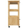 Carrito de cocina MONZA madera maciza de pino 48x40x90 cm de , Carros de cocina y comedor - Ref: Foro24-376085, Precio: 120,0...
