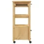 Carrito de cocina MONZA madera maciza de pino 48x40x90 cm de , Carros de cocina y comedor - Ref: Foro24-376085, Precio: 119,8...