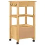 MONZA Küchenwagen aus massivem Kiefernholz 48x40x90 cm von , Küchen- und Speisewagen - Ref: Foro24-376085, Preis: 117,59 €, R...