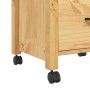 MONZA Küchenwagen aus massivem Kiefernholz 48x40x90 cm von , Küchen- und Speisewagen - Ref: Foro24-376085, Preis: 120,15 €, R...