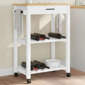 MONZA Küchenwagen aus massivem Kiefernholz 60x40x90 cm von , Küchen- und Speisewagen - Ref: Foro24-376093, Preis: 101,83 €, R...