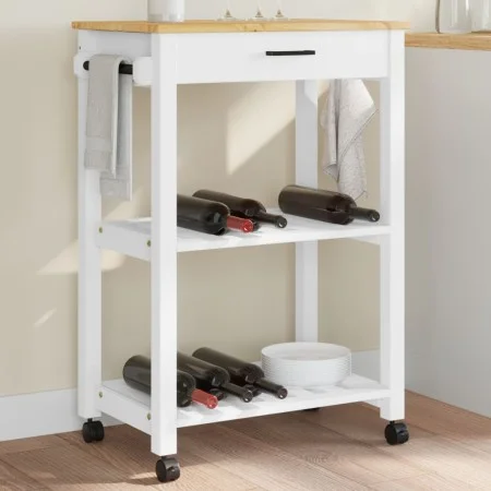 Carrito de cocina MONZA madera maciza de pino 60x40x90 cm de , Carros de cocina y comedor - Ref: Foro24-376093, Precio: 97,89...