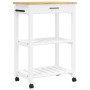 Carrito de cocina MONZA madera maciza de pino 60x40x90 cm de , Carros de cocina y comedor - Ref: Foro24-376093, Precio: 101,6...